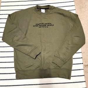 Zara Men's Sweatshirt - Green